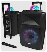 Wireless Portable PA Speaker System - 700 W Battery Powered Rechargeable Sound Speaker and