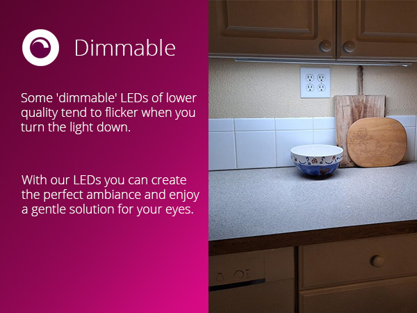 dimmable rechargeable under cabinet lighting