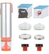 OTraki Vacuum Bag Sealer Handheld, Foodsaver Handheld Vacuum with 10 Food Saver Bags 10 Mason Jar...