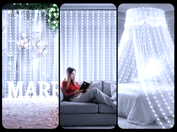fairy lights curtain