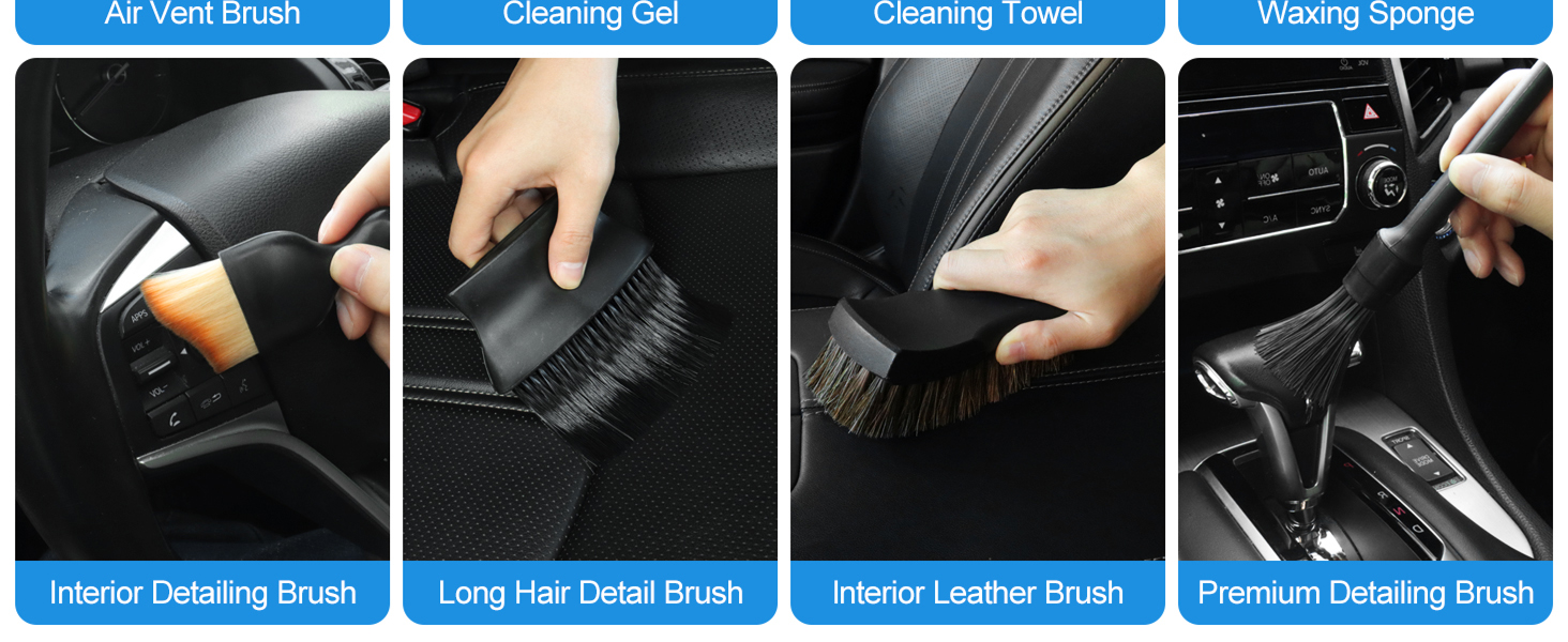 car cleaning tools car cleaning brush inside car detailing kit interior car cleaner kit