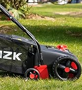 MZK 13-inch 12-Amp 2-in-1 Electric Dethatcher and Scarifier w/Removeable 8-Gallon Collection Bag,...