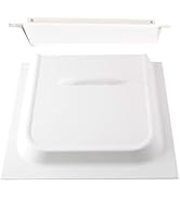 RV Screen Door Slider Panel, 12" White RV Door Panel with Slide Stop Set Fits RV, Trailer, Camper...