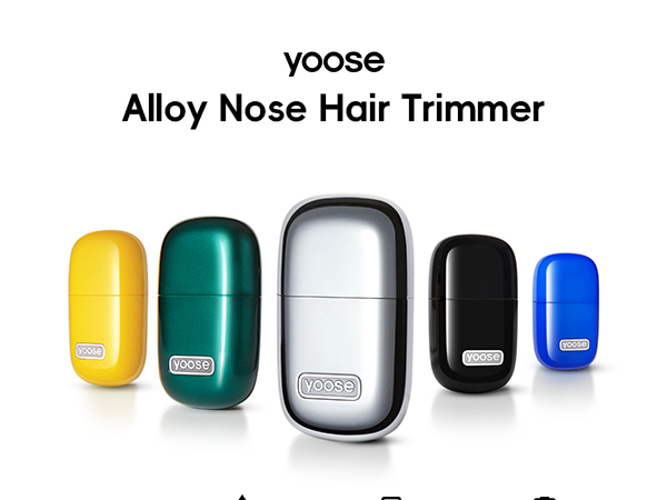 yoose portable alloy nose hair trimmer for men and women
