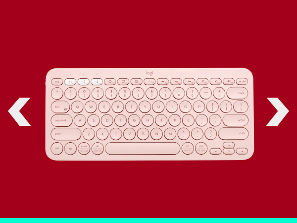 k380 wireless compact tenkeyless keyboard rose