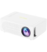 Mini Projector, 1080P HD Portable Projector Movie Video Projector Compatible with HDMI/USB/AV/Mem...