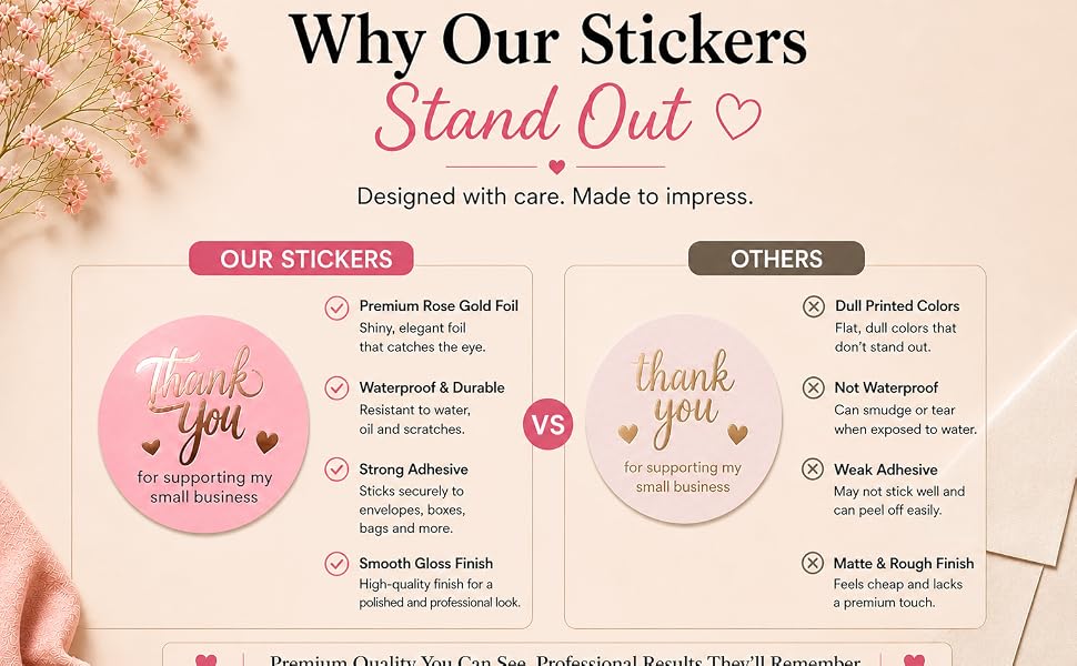 cute thank you stickers