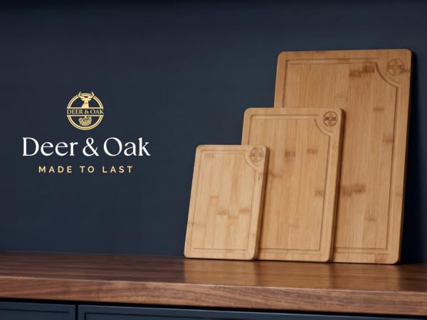 Knife-friendly bamboo cutting boards for everyday chopping and slicing.