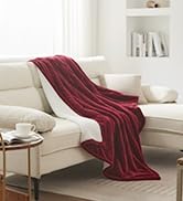 Westinghouse Electric Blanket with Foot Pocket for Adults, Ultra Soft Flannel to Sherpa Heated Th...