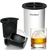 Clear Ice Cube Maker, 2.5 Inch Stainless Steel Crystal Large Clear Ice Ball Maker, Silicone Ice C...