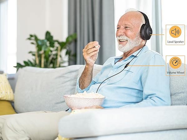 Loud Speaker and Volume Control Perfect for Hearing Loss People