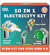 STEM Robotics Kit 7in1 Science Experiments Project Activities for Kids 6-8 8-12 Engineering Build...