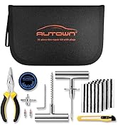 AUTOWN Flat Tire Repair Kit with Plugs 31 Pcs for Car, Motorcycle, ATV, Jeep, Truck, Tractor Flat...