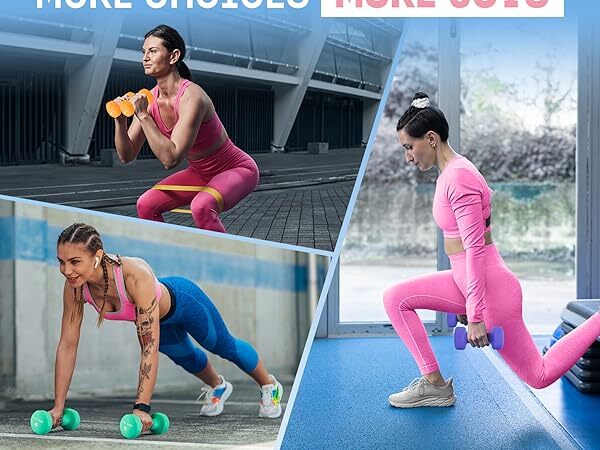 Yes4All Neoprene Coated Dumbbell Hand Weight Sets 