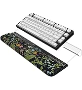 AnyShock Keyboard Wrist Pad with Non Slip PU Base, 3-Level Height Adjustment Keyboard Stand, Comf...