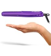 PHOEBE Mini Travel Flat Iron, 100-240V Dual Voltage 3/4 Inch Ceramic Tourmaline Negative Ionic In...