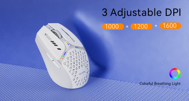 triple mode bluetooth mouse dpi white