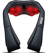 Mo Cuishle Shiatsu Neck and Back Massager with Heat – Deep Kneading for Shoulder and Neck – Ideal...