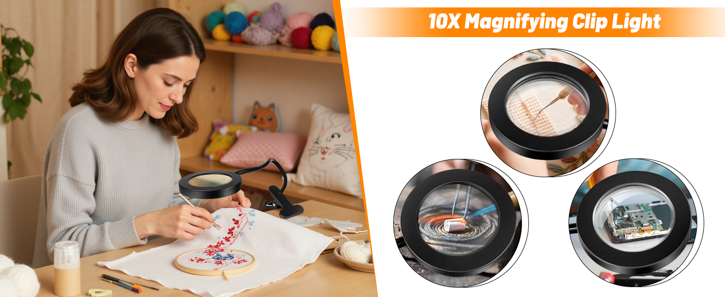 0097- Clip on magnifying light