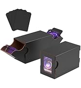 Card Deck Box Trading Card Storage Box MTG Commander Deck Box TCG with 4 Dividers Sports Card Sto...