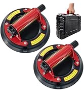 2 Pack 8"Suction Cups for Glass,Heavy Duty Glass Suction Cups to Lift Large Glass,Max Load 880lbs...