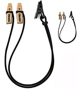 BOCOKO 2 Pieces Hearing Aid Clip Anti-Lost Lanyard BTE Protector for Adults Seniors and Kids(Black)