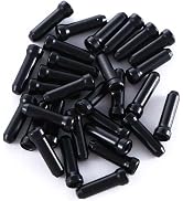 WsjiaboFux 30Pcs Black Bike Cable End Caps Aluminum Alloy Cable End Crimps Bicycle Brake Tips Shi...