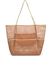 Mesh Beach Tote Large Bag 2022 Upgrade for Women with Multiple Pockets for Family Travel Swimming...
