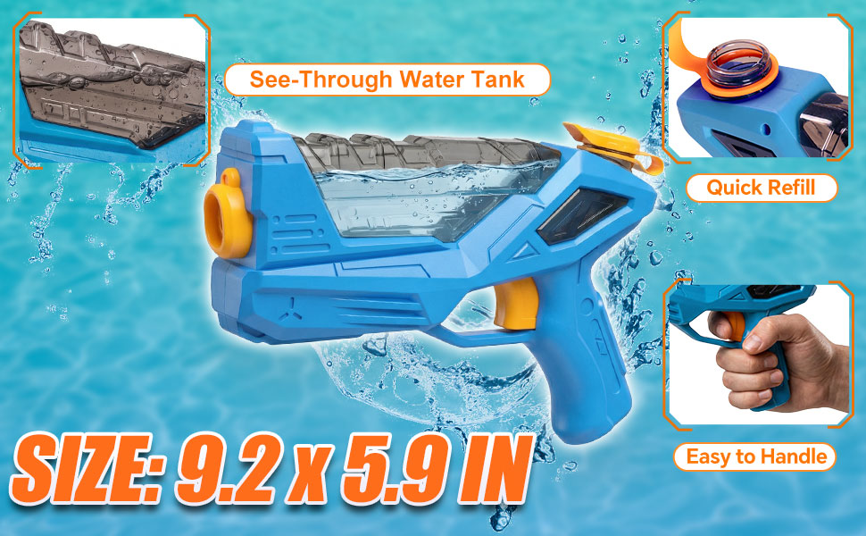 6 Pack Color Water Guns