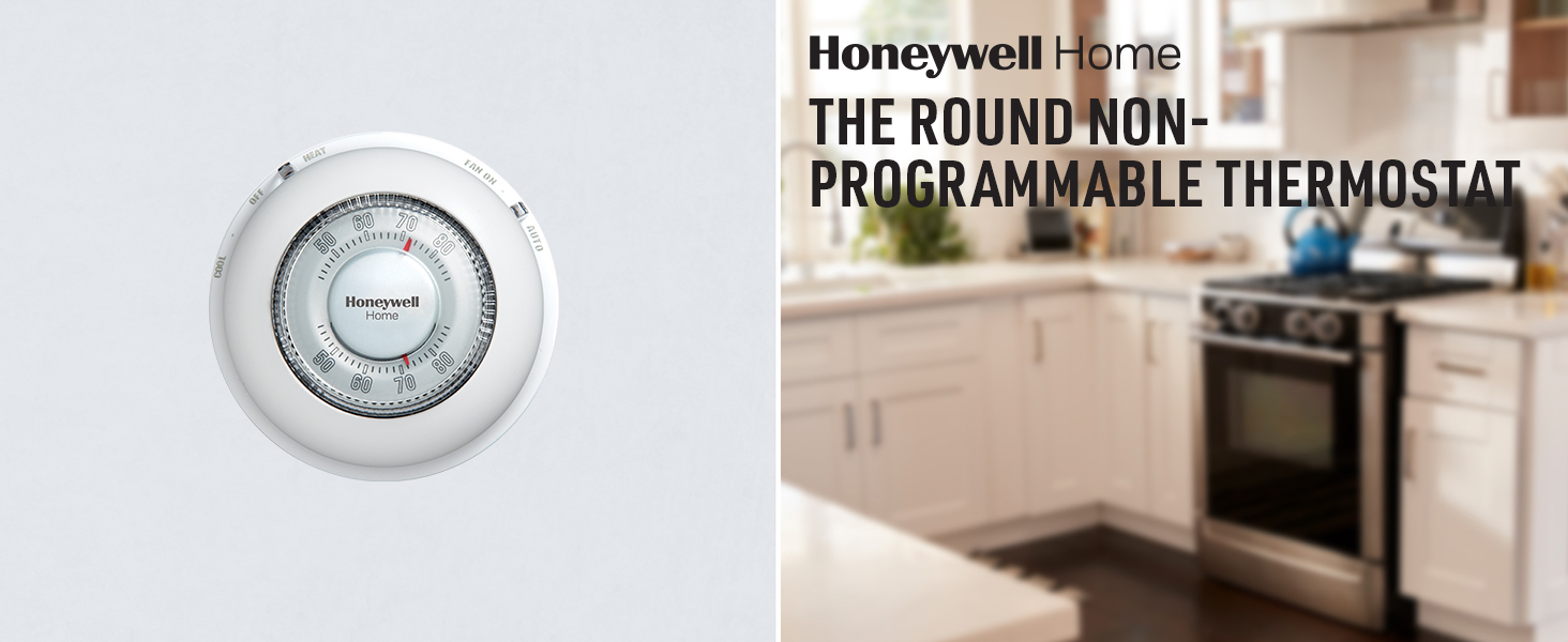 Honeywell Home CT87N The Round Non-Programmable Thermostat