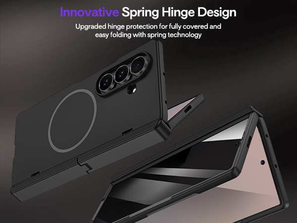 Maxdara for Z Fold 7 Magnetic Case with Kickstand