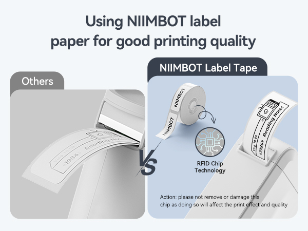 NIIMBOT D110 Upgraded Version Mini Label Maker Machine with Tape