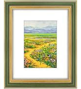 Golden State Art,8x10 Ornate Picture Frame for 5x7 Photo with Mat or 8 x 10 Prints without Mat,Re...
