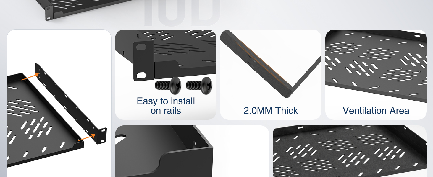 1u rack shelf
