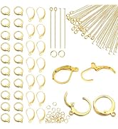 800Pcs/200Pcs Stainless Steel Earring Hooks for Jewelry Making, Hypoallergenic Earring Findings S...