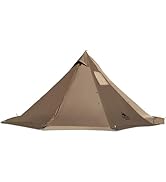 OneTigris Smokey HUT Hot Tent with Stove Jack, Ultralight 4 Season Tipi Tent with Snow Skirt &amp; De...