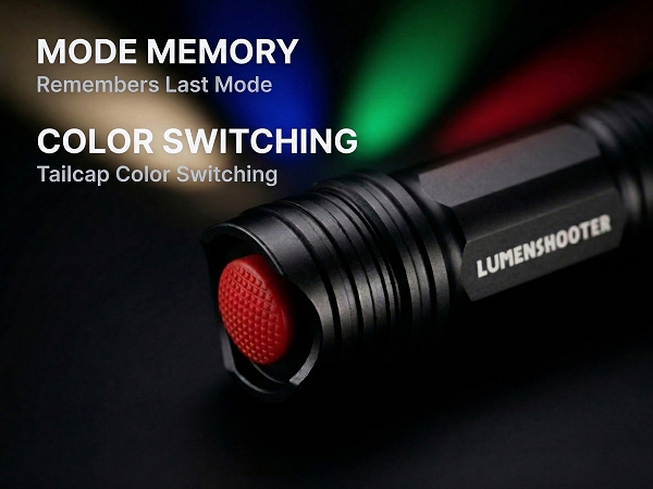 color flashlight with memory