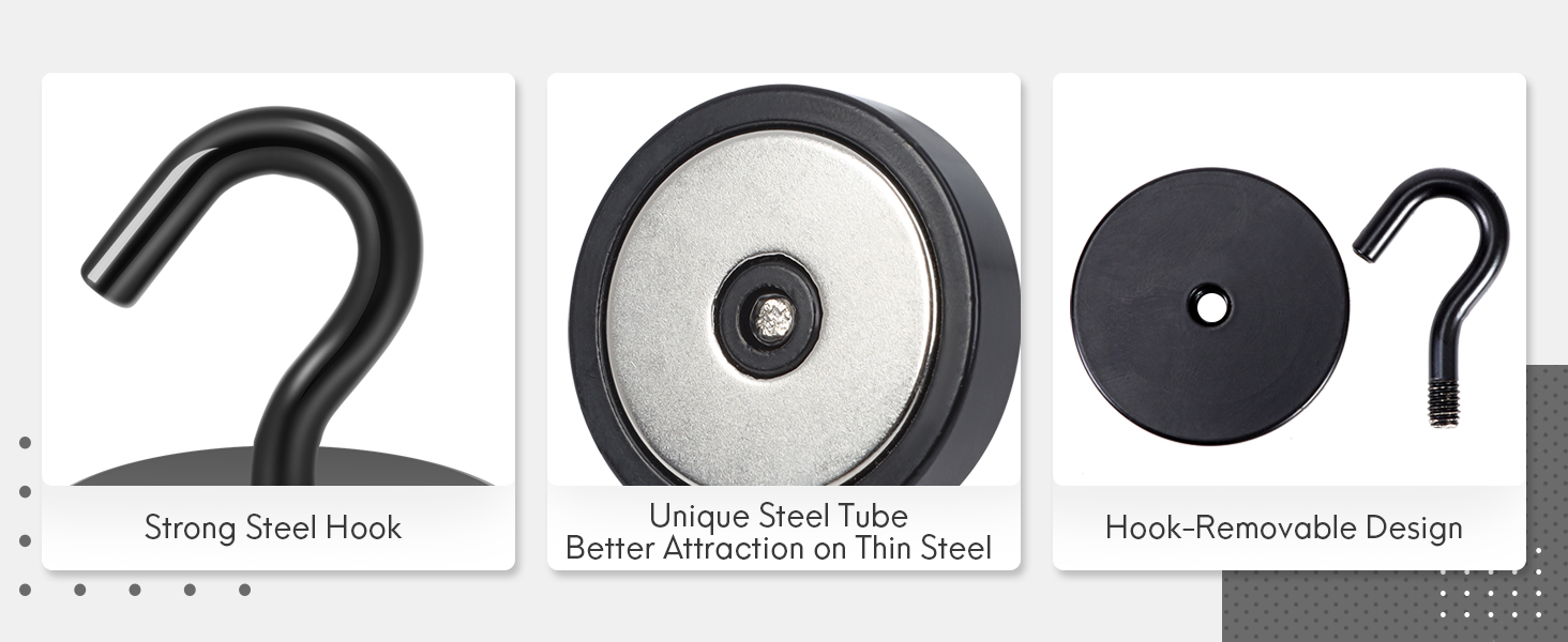 Features of Neosmuk black magentic hooks 