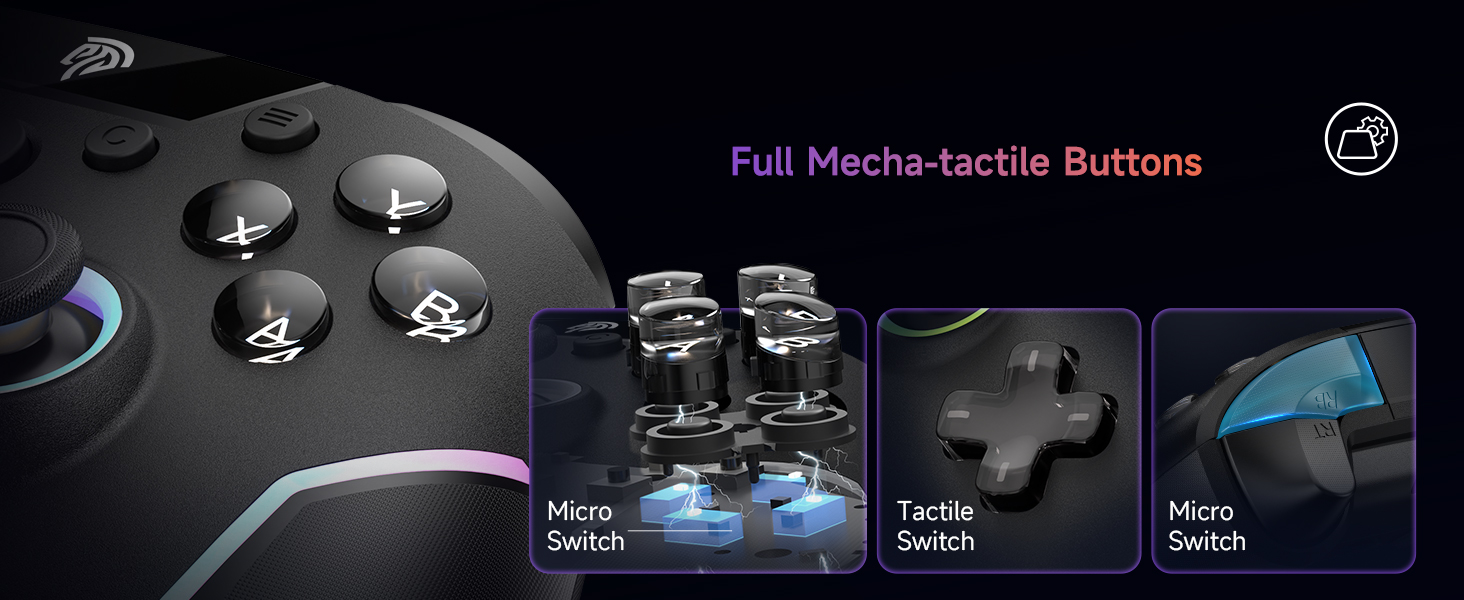 Mechanical tactile buttons