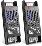 24V 5A 120W Power Supply, 100-250V AC to 24V DC Converter, LED Driver, Low Voltage Transformer, S...