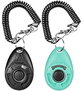 Diyife Dog Clicker for Training, 2 Pack Dog Training Clicker, Clicker Dog Training with Wrist Str...