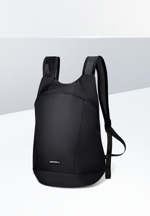 folding backpack black