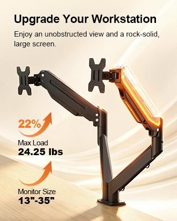double monitor arm triple monitor mount