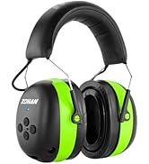 ZOHAN EM037 Bluetooth Hearing Protection,NRR 25dB Noise Reduction Ear Protection with 1500mAh Rec...