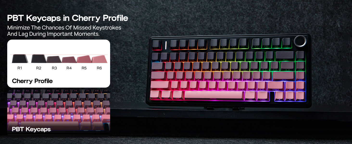 F75 PRO Black Pink