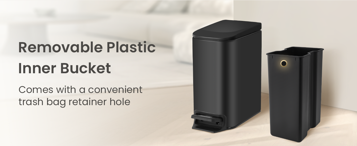 small trash can with lid