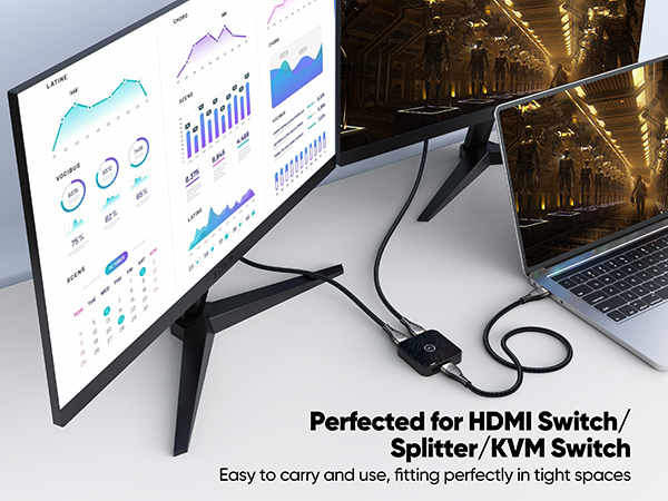 HDMI 2.1 Cable for HDMI Switch