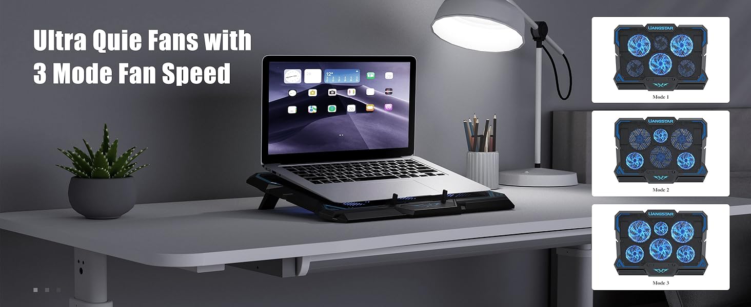 Ulrra quiet fans with 3 Mode fan speed