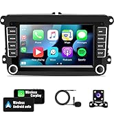 Android Car Stereo for VW Volkswagen Seat Golf Passat Jetta Beetle Tiguan Touran EOS 7” Double Di...
