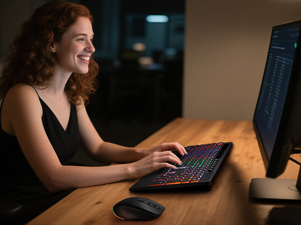silent keyboard and mouse wireless combo